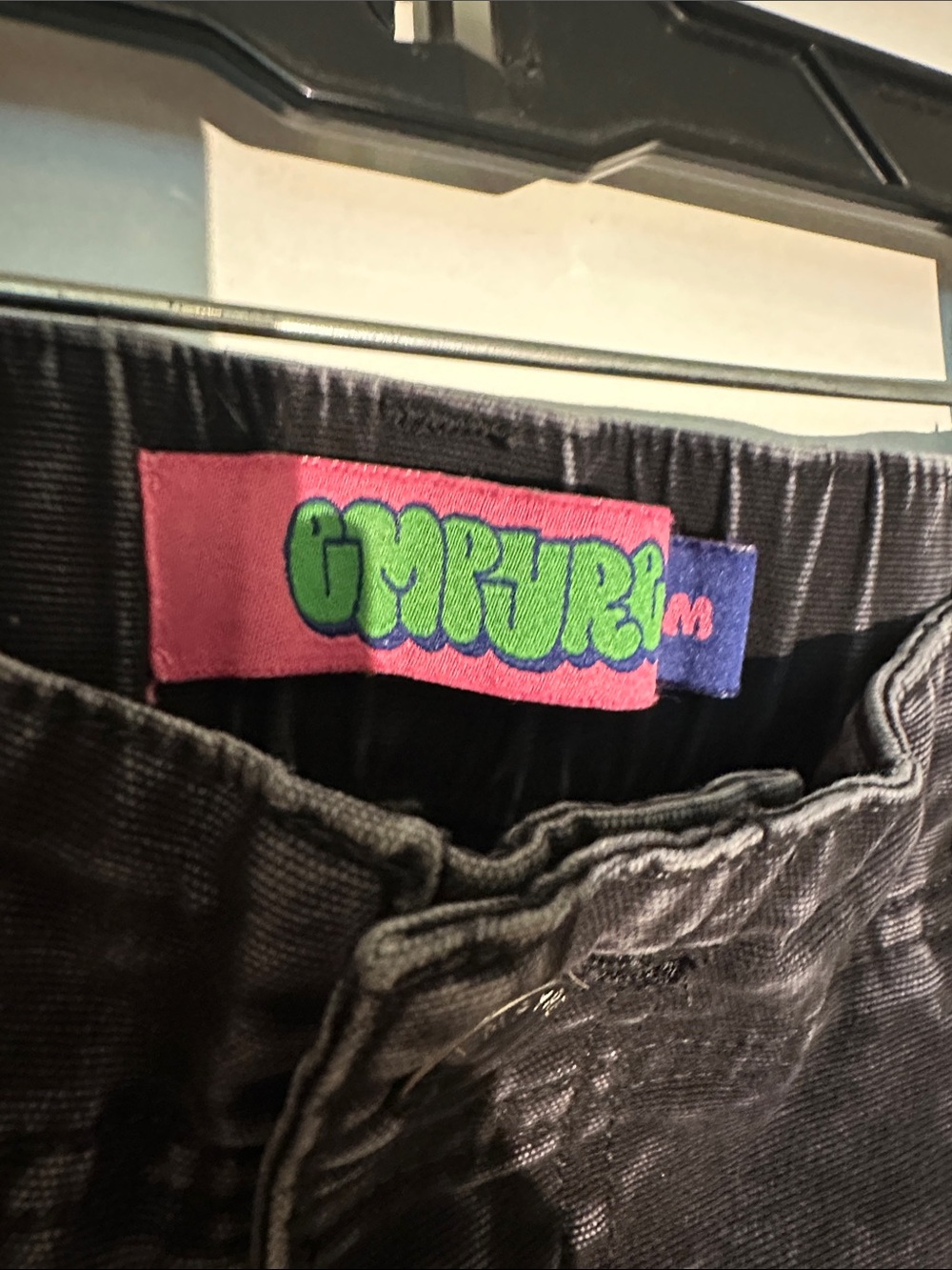 Empyre black distressed wash relaxed fit jeans/pants. Size medium